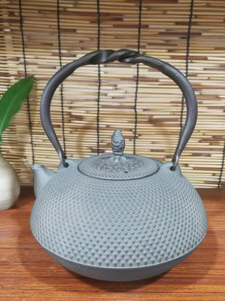 Handmade Antique Cast Iron Teapot - Japanese Style